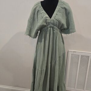 Sage Green Midi Dress